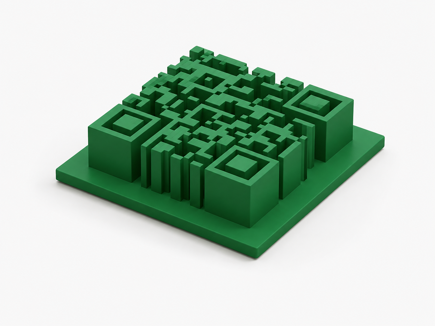 3D printable QR STL preview